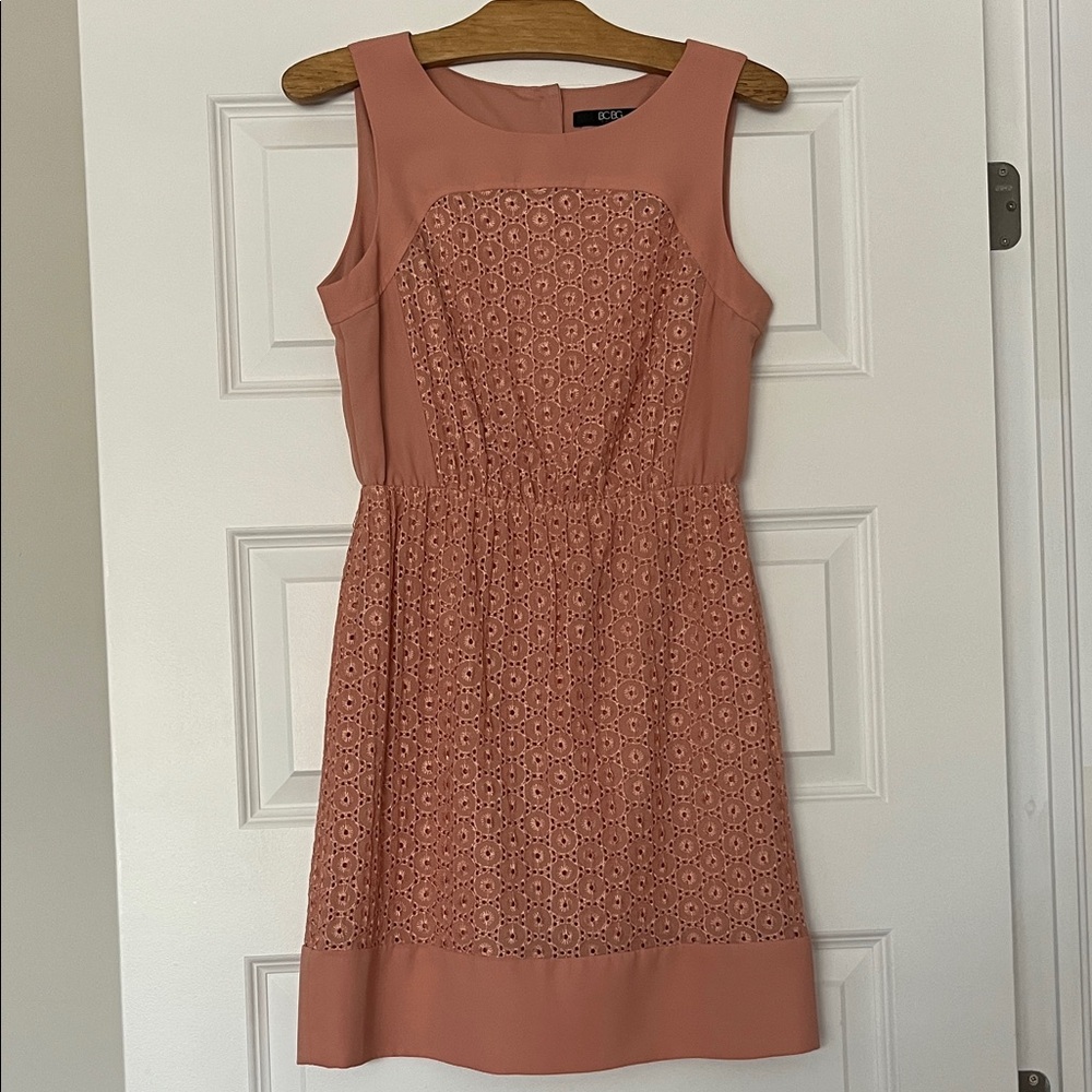 BCBG Coral Patterned Mini Dress